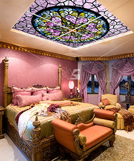 آسمان مجازی طرح شیشه رنگی