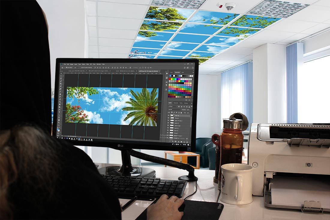 design-check-sky-ceiling image روش انتخاب تایل آسمان مجازی