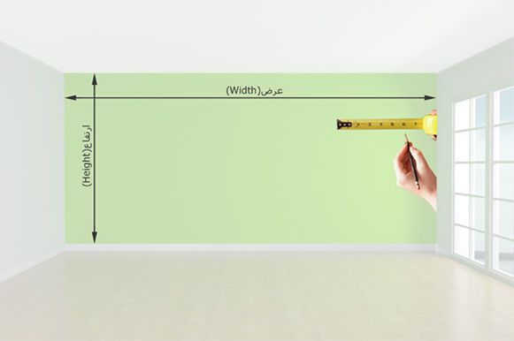 روش اندازه گیری پوستر دیواری