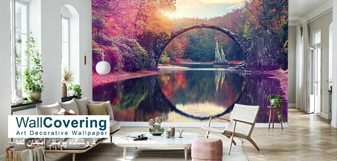 لاکچری پوستر سه بعدی طبیعت برای دکوراسیون لوکس
