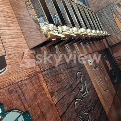 کاغذ دیواری سه بعدی شهر قهوه