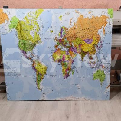 تابلو کنواس نقشه جهان