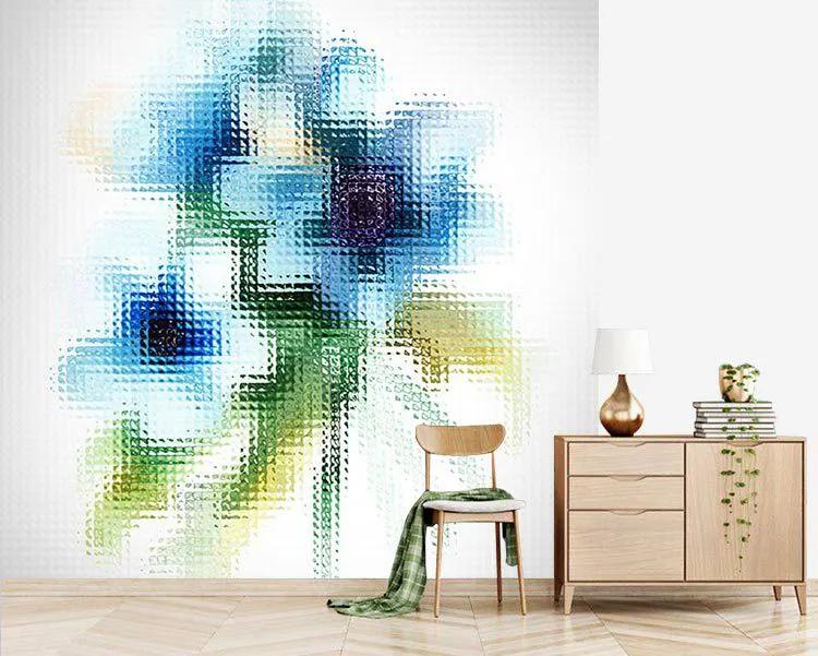 پوستر دیواری گل آبی