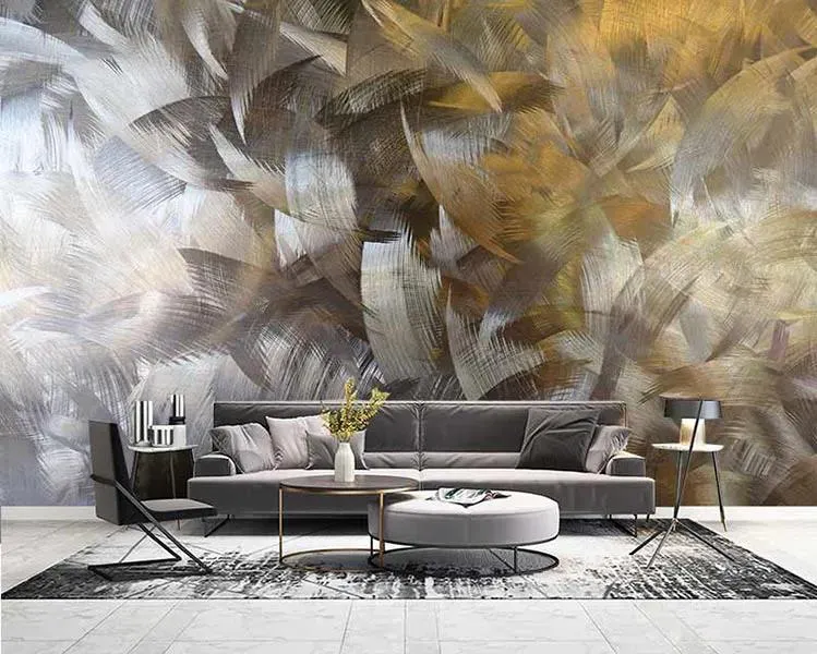 پوستر دیواری طلایی و نقره ای