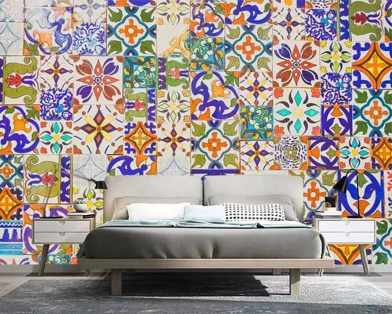  پوستر دیواری طرح کاشی قدیمی