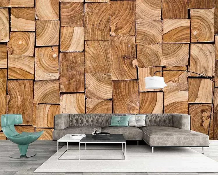 پوستر دیواری چوب طبیعی