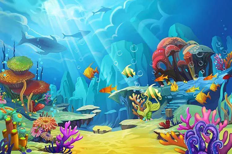  پوستر کارتونی دنیای زیر آب 