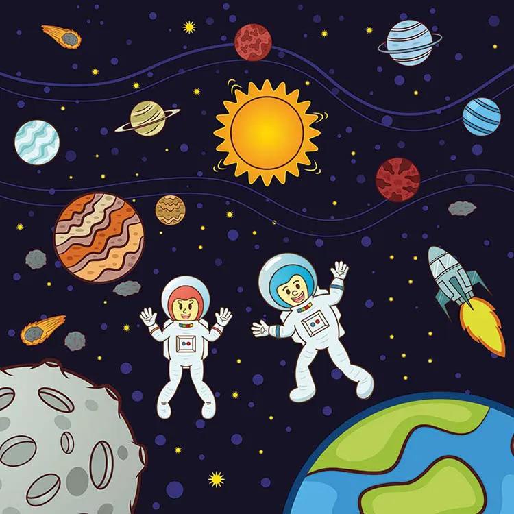  کاغذ دیواری فضانوردان کودک