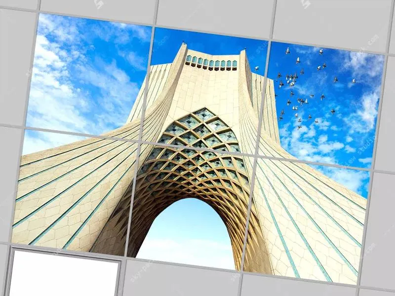 آسمان مجازی تایلی طرح برج آزادی