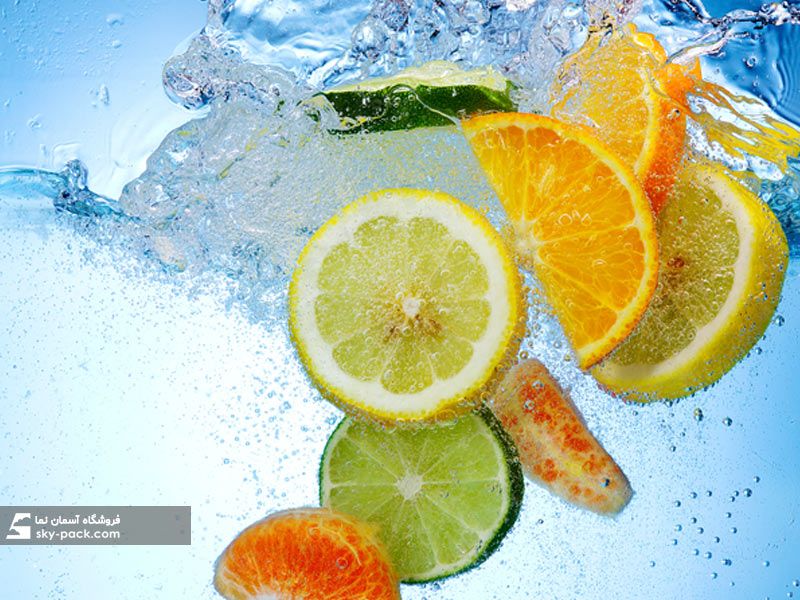 آسمان مجازی طرح  میوه های غوطه ور در اب