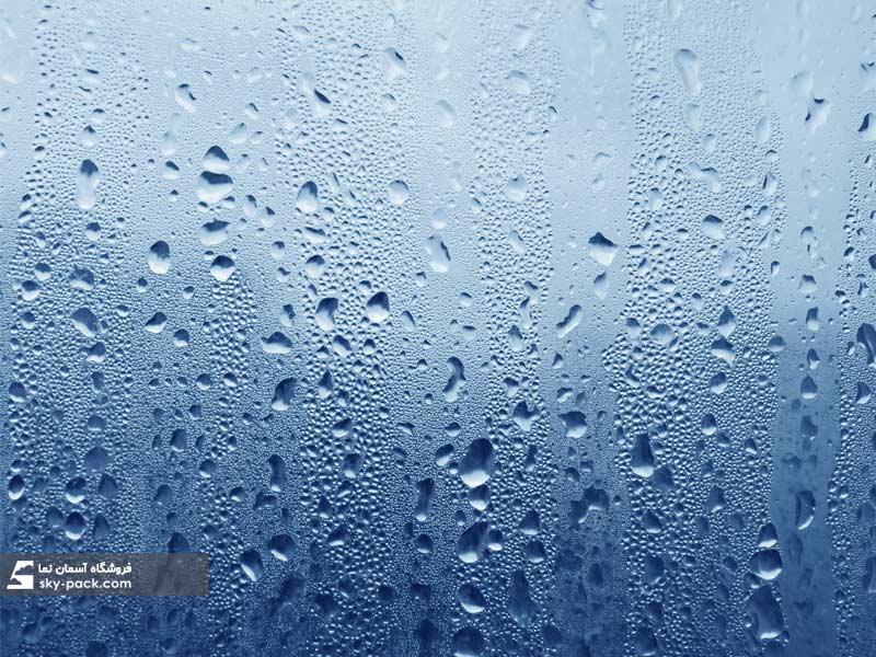 آسمان مجازی طرح قطره  آب روی شیشه