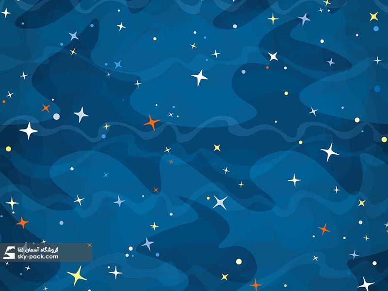 آسمان مجازی اتاق کودک طرح ستاره ها