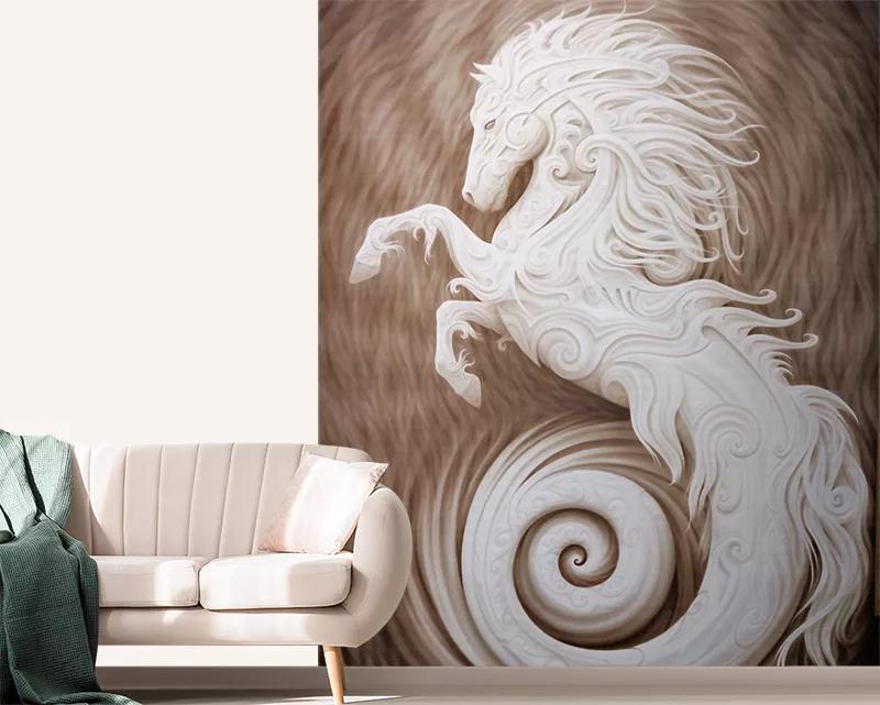 پوستر دیواری اسب سفید