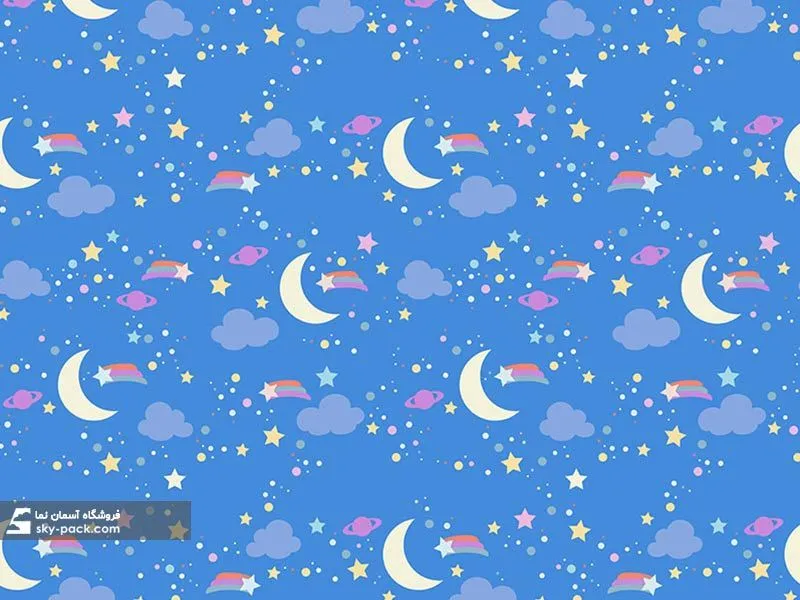 آسمان مجازی اتاق کودک طرح آسمان