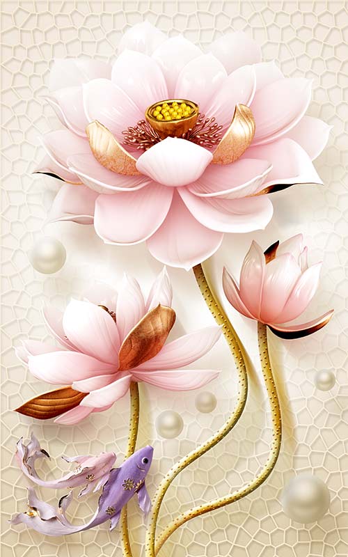 پوستر دیواری سه بعدی خوشبختی