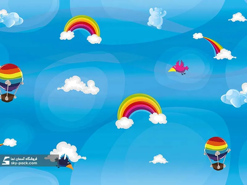 آسمان مجازی اتاق کودک طرح بالن