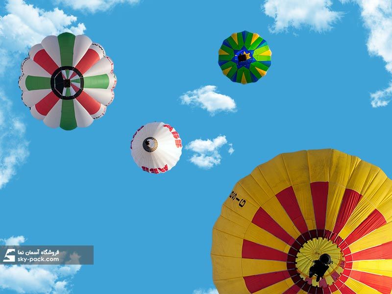 آسمان مجازی کودک طرح بالن های رنگی