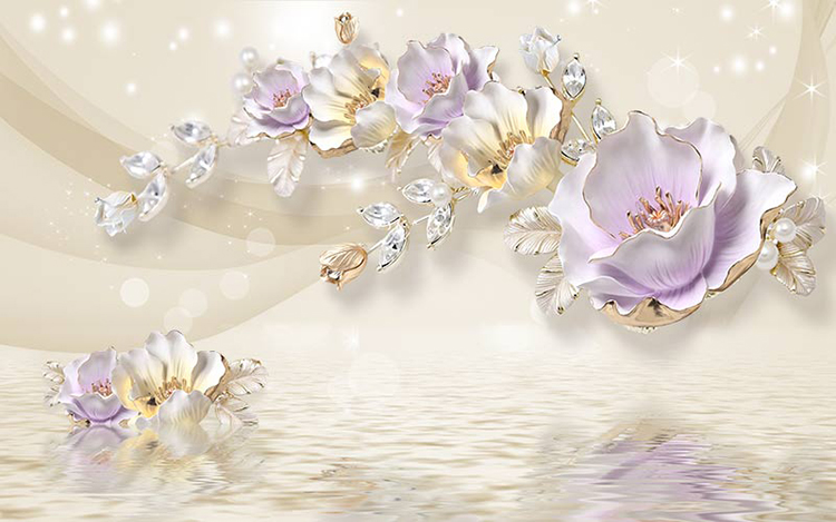 پوستر دیواری سه بعدی گل لیلیوم