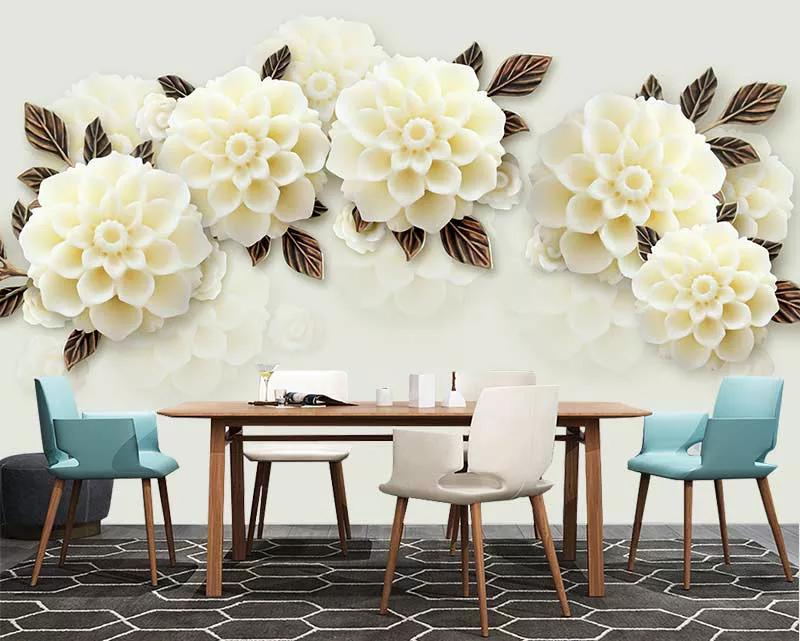 پوستر دیواری سه بعدی گلهای میخک