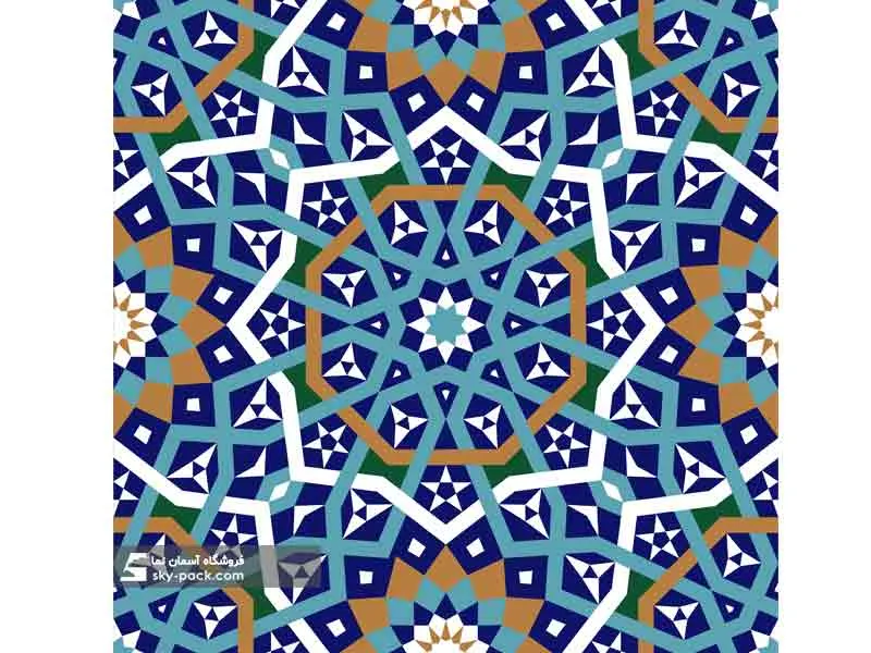آسمان مجازی طرح الگوی هندسی اسلیمی