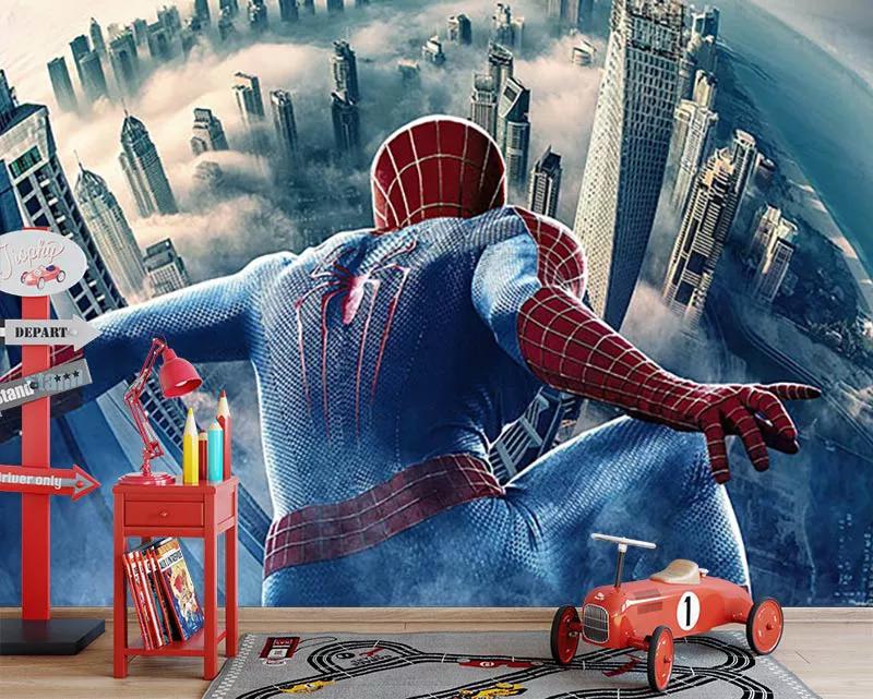 پوستر دیواری مرد عنکبوتی در آسمان  