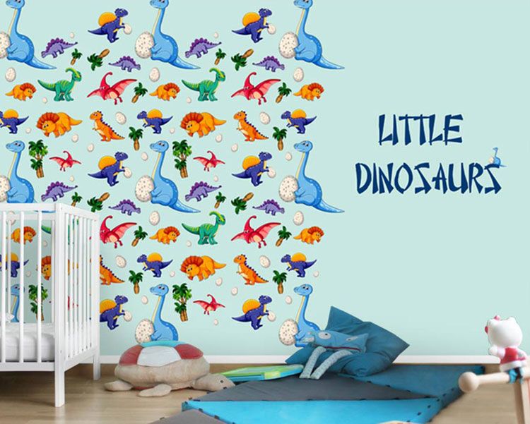 پوستر دیواری دایناسورهای کوچولو