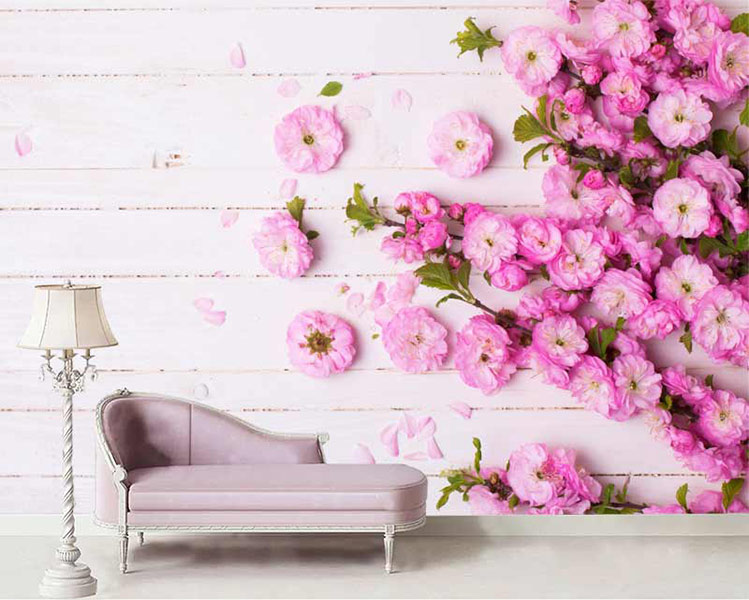 کاغذ دیواری شکوفه گیلاس