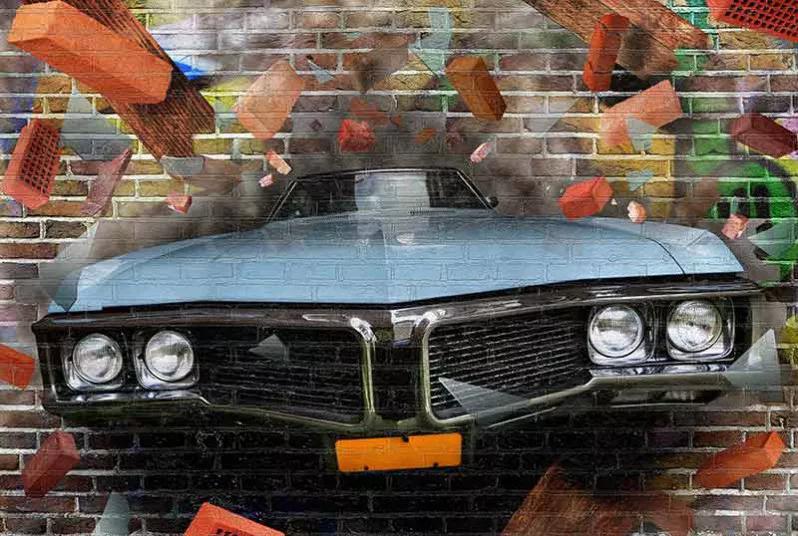  پوستر سه بعدی نقاشی دیواری ماشین