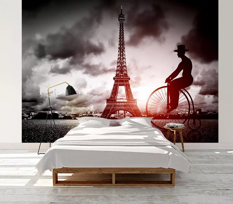 پوستر دیواری دوچرخه سوار و برج