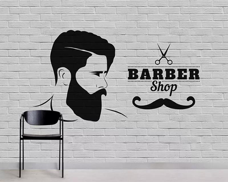 پوستر دیواری آرایشگاه مردانه طرح جنتل من
