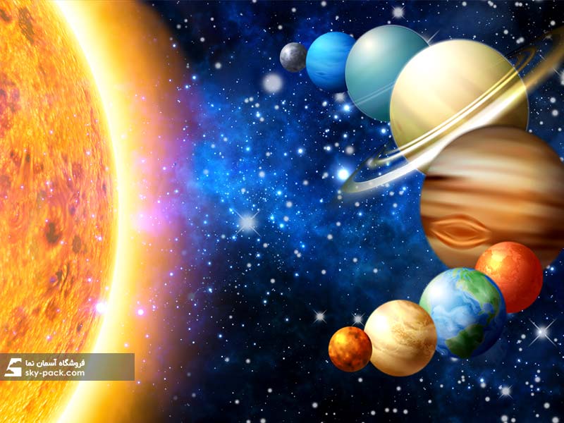 آسمان مجازی کهکشان طرح منظومه شمسی