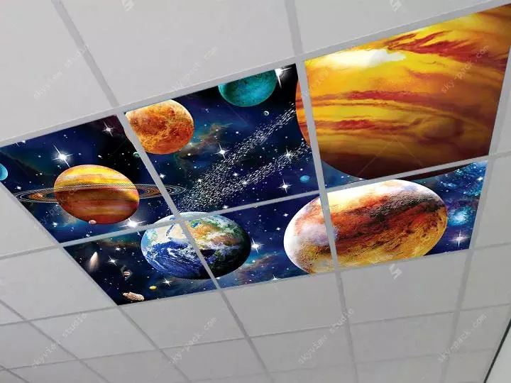 آسمان مجازی کهکشان طرح سیاره ها