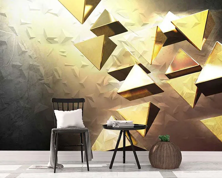 پوستر سه بعدی طرح هرم ها