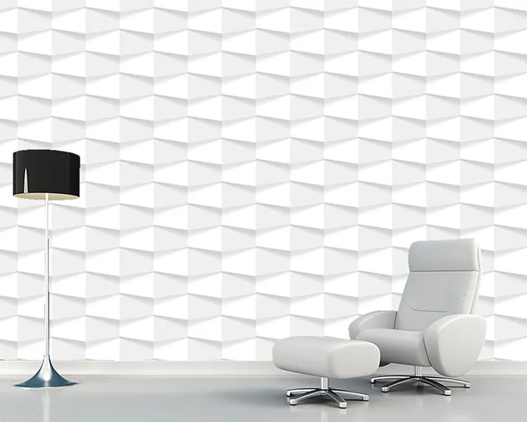 کاغذ دیواری اشکال هندسی لوزی سه بعدی