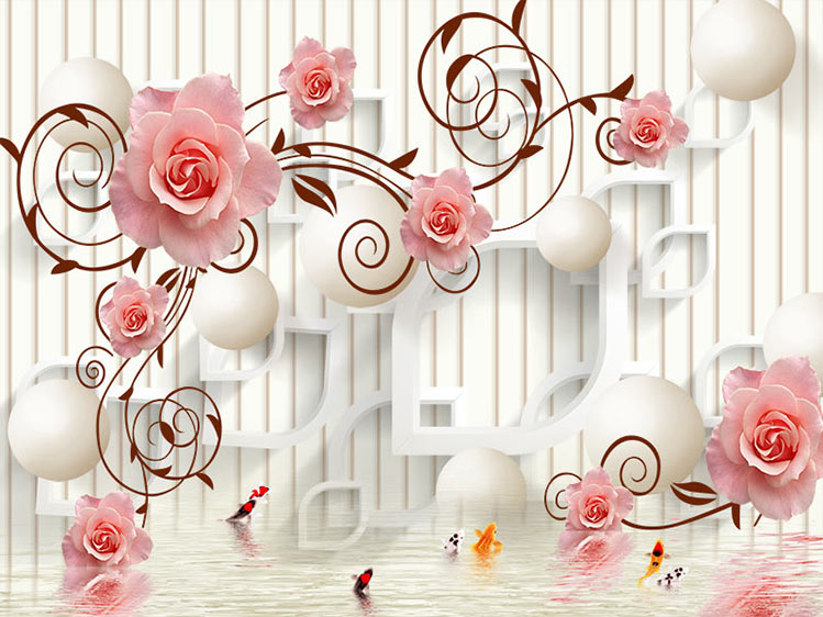 کاغذ دیواری سه بعدی راه راه برجسته