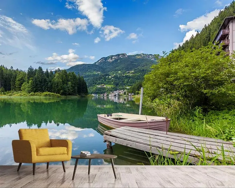 پوستر کاغذ دیواری بهار و آسمان آبی