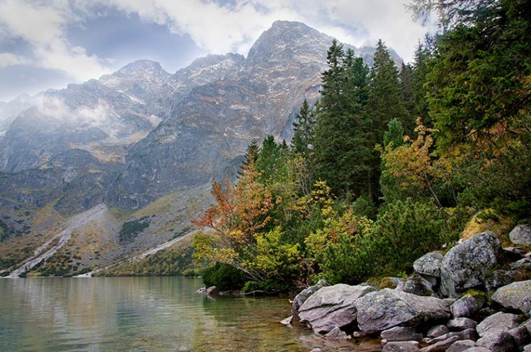 کاغذ دیواری دریاچه زمستان