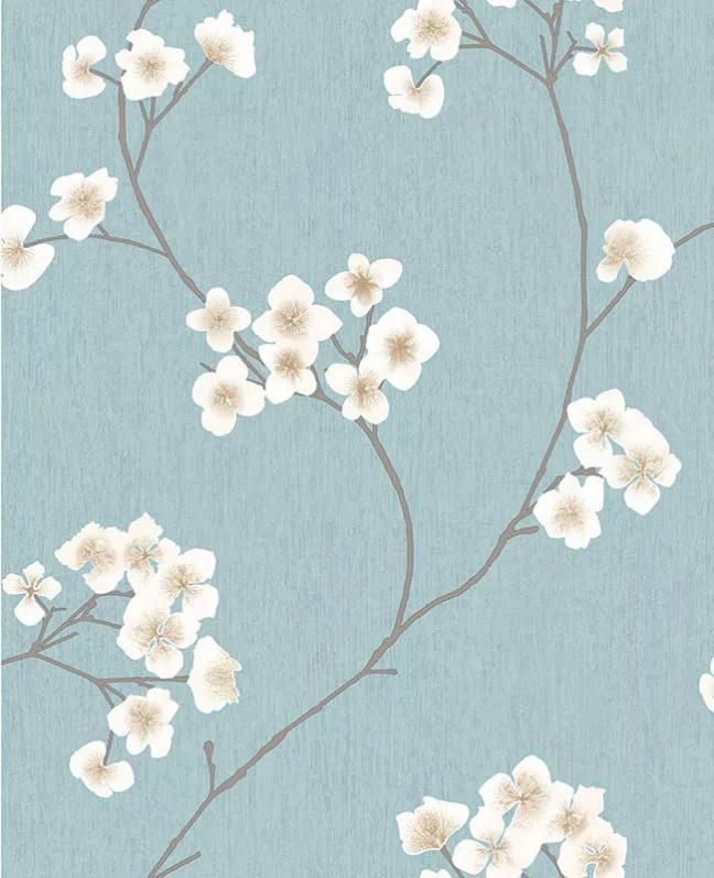 پوستر کاغذ دیواری گل های یاس سفید
