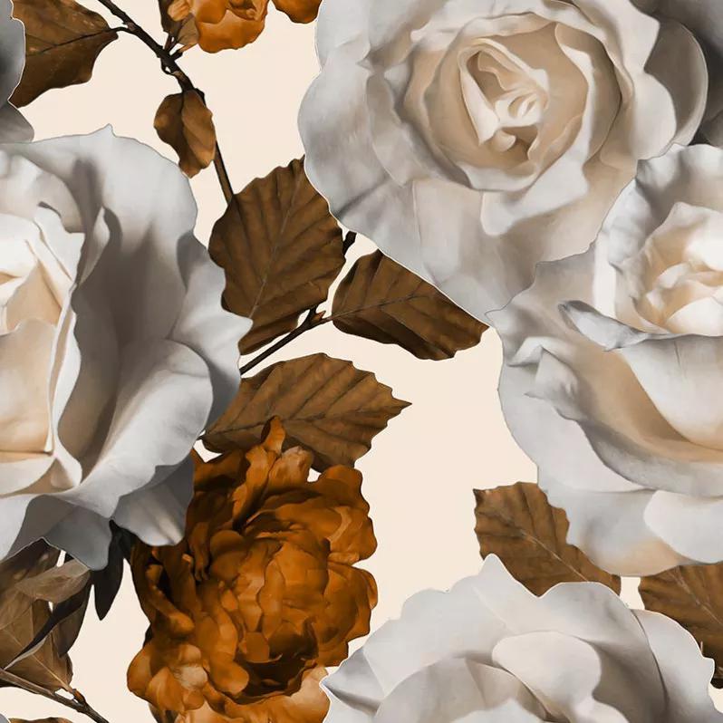  پوستر کاغذ دیواری گل های رز سفید