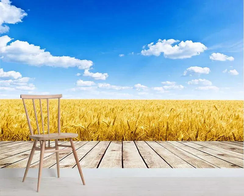 پوستر کاغذ دیواری  دشت گندم