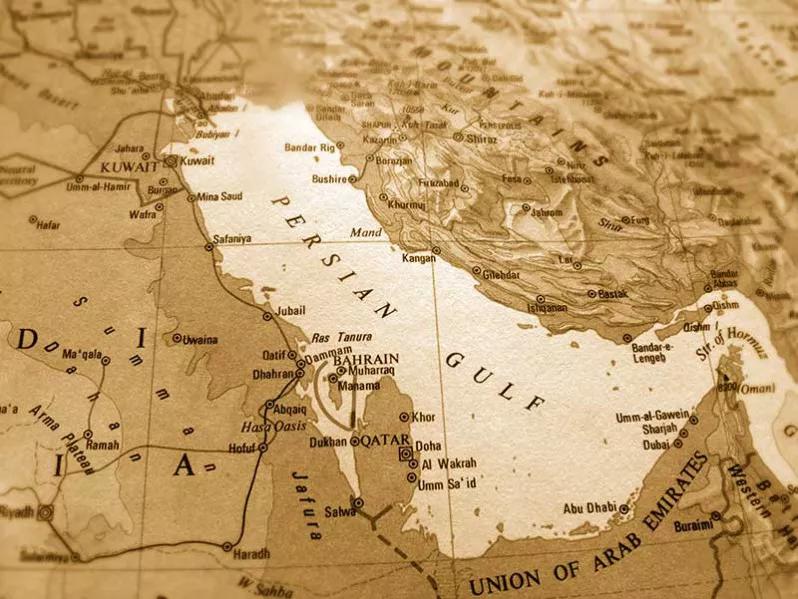 پوستر دیواری نقشه خلیج همیشه فارس