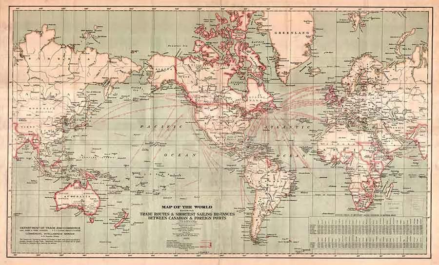  پوستر دیواری map of the world