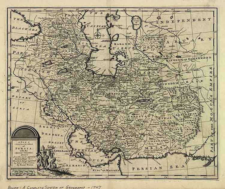 پوستر دیواری نقشه ایران قدیم