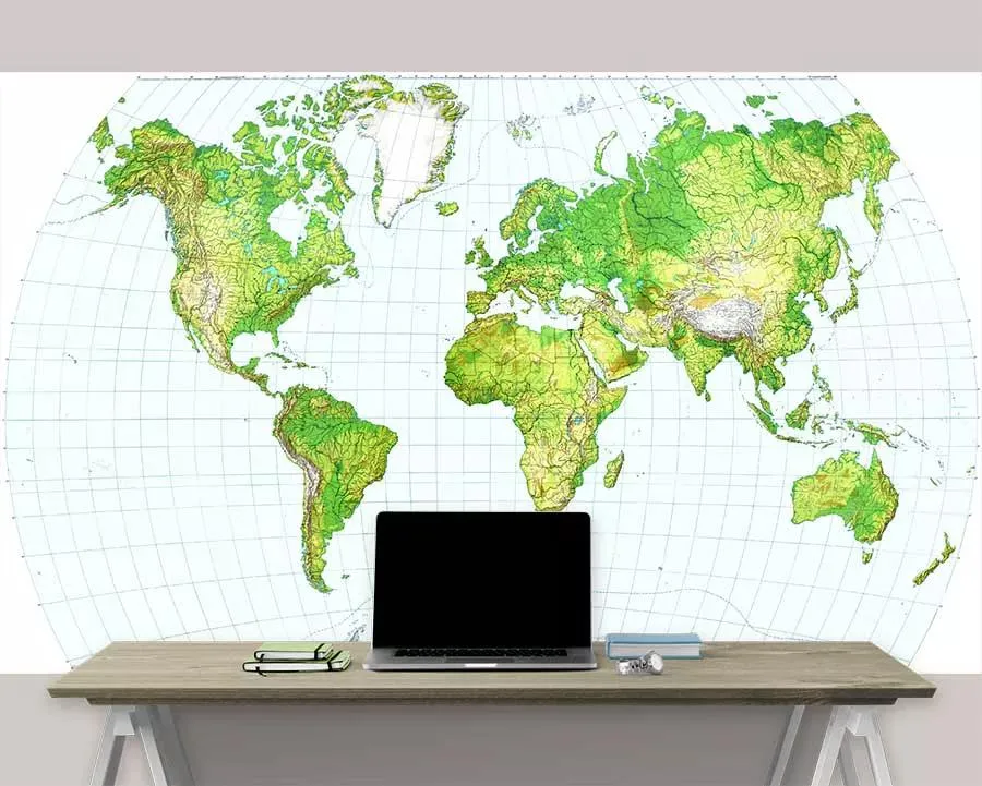 پوستر دیواری نقشه طبیعت