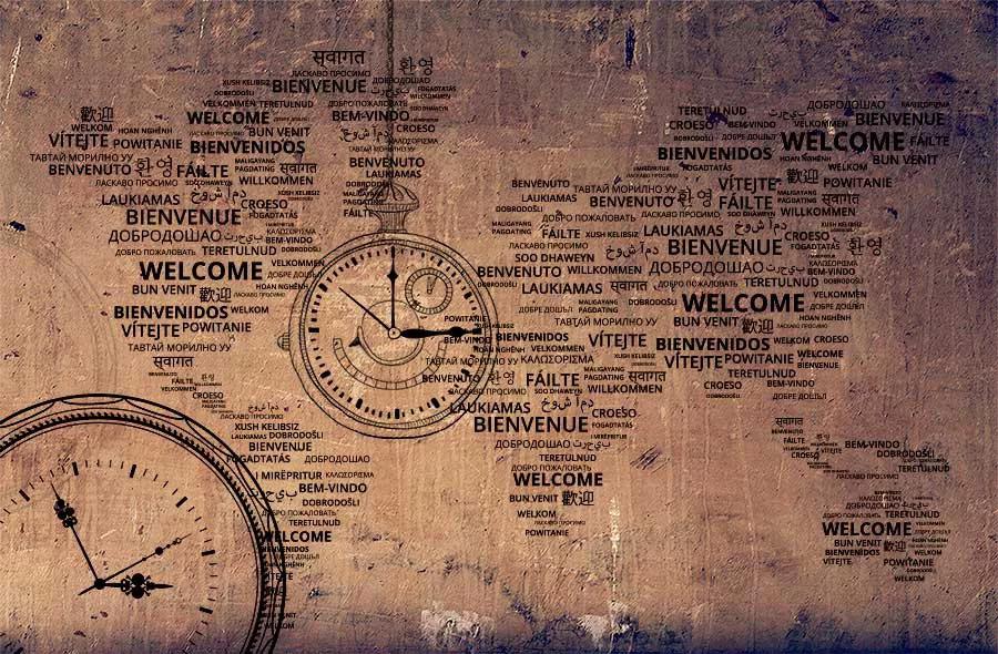 پوستر دیواری نقشه زمان