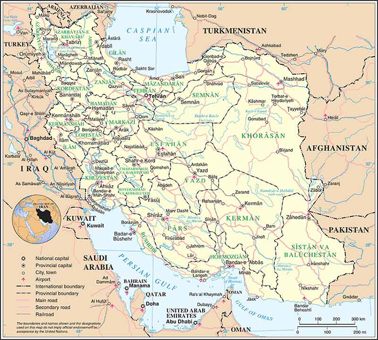 پوستر دیواری نقشه ایران