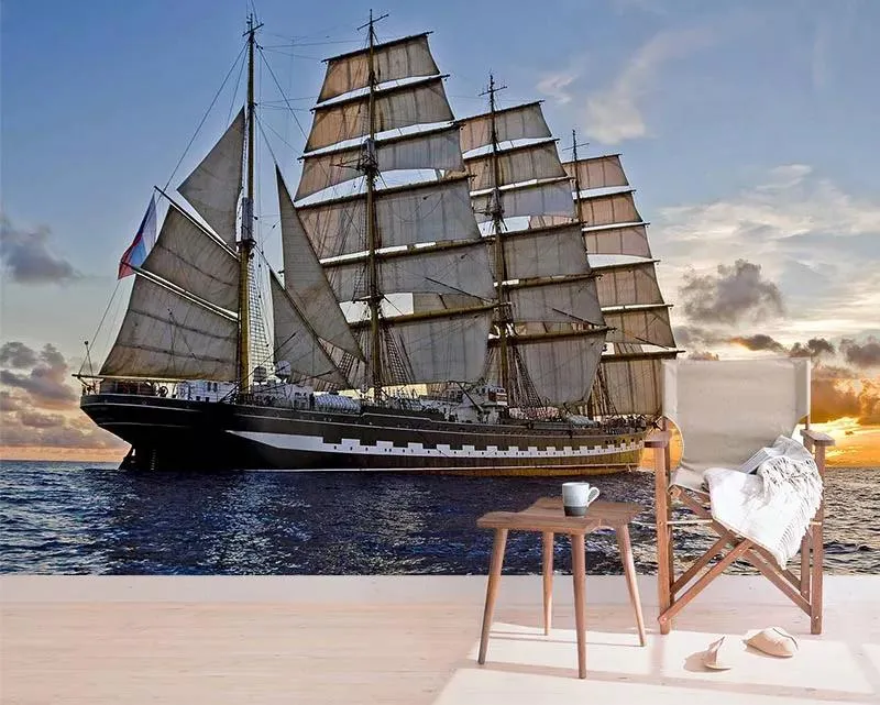 پوستر کاغذ دیواری کشتی