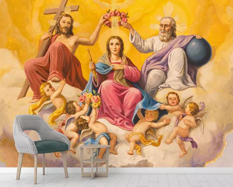 پوستر دیواری کلاسیک مریم مقدس و مسیح
