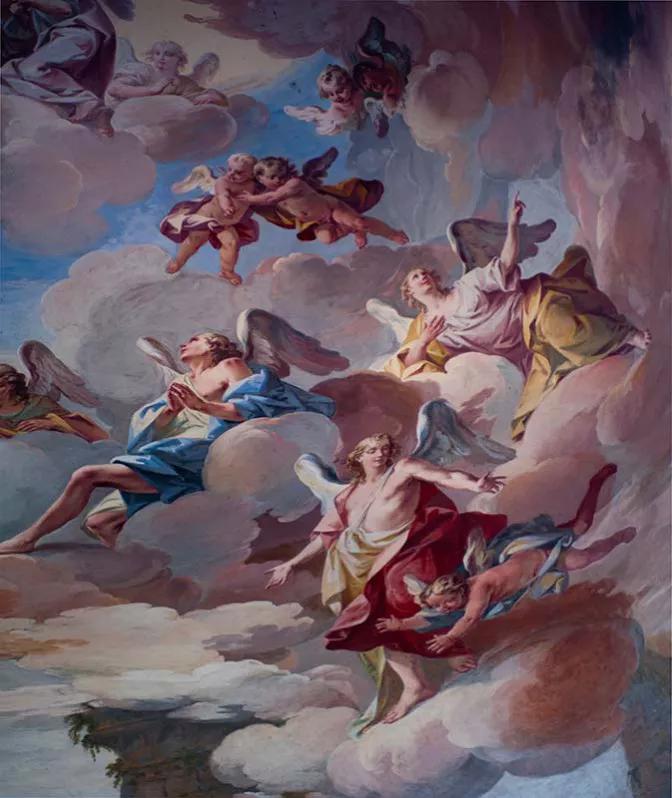 پوستر دیواری کلاسیک آسمان فرشتگان