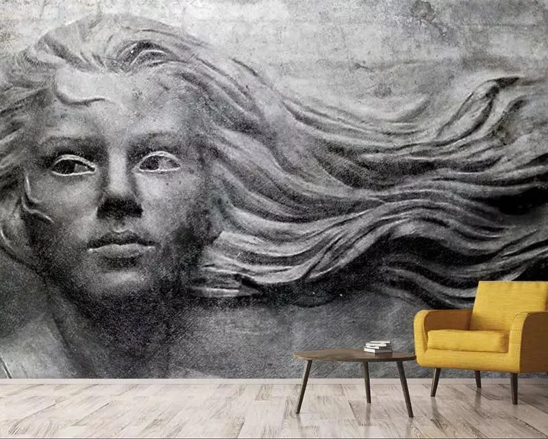 پوستر کاغذ دیواری گچ بری صورت